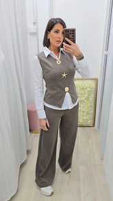 COORDINATO SPILLE MARRONE ART.3189